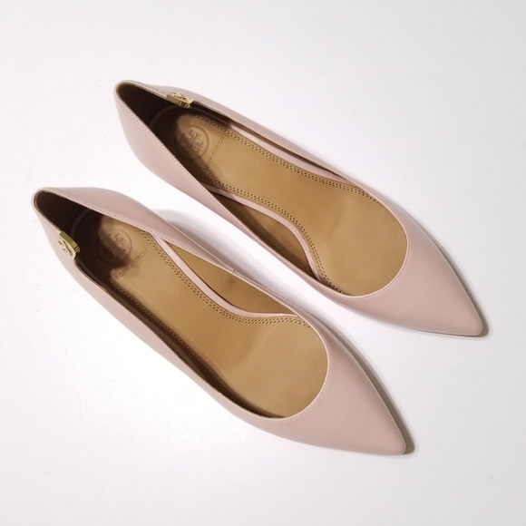 NIB Tory Burch Elizabeth Pump 40MM Leather Sea Shell Pink Size 8.5, 9 $278 - Picture 6 of 15